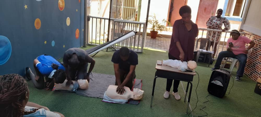 First Aid and CPR Training with The Learning Ladder Montessori School Lekki Lagos, Nigeria.