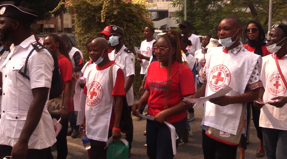 A LONG WALK TO RAISE AWARENESS ON BLOOD DONATION