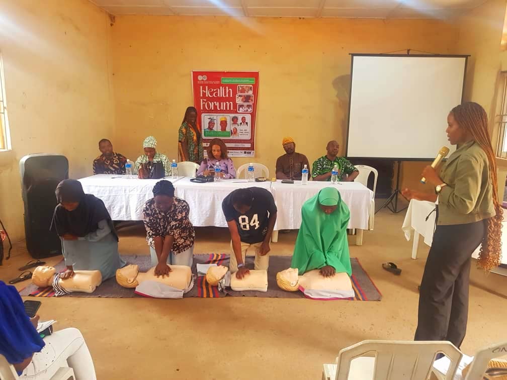 FIRST RESPONDERS TRAINING HELD BY TCIF AND NATIONAL YOUTH COUNCIL IN IKORODU NORTH, LAGOS, NIGERIA.