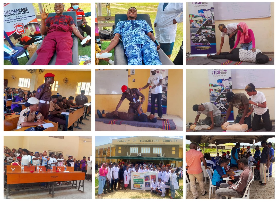 Trauma Care International Foundation Impactful 3-Day Outreach at Federal University Oye-Ekiti
